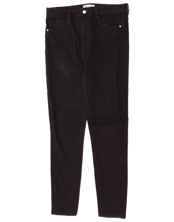 Zara Damen Skinny Jeans EU 44 XL W34 L27 Schwarze Baumwolle