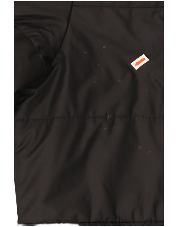 ADIDAS Herren Wattierte Jacke UK 38 Medium Schwarz Polyester