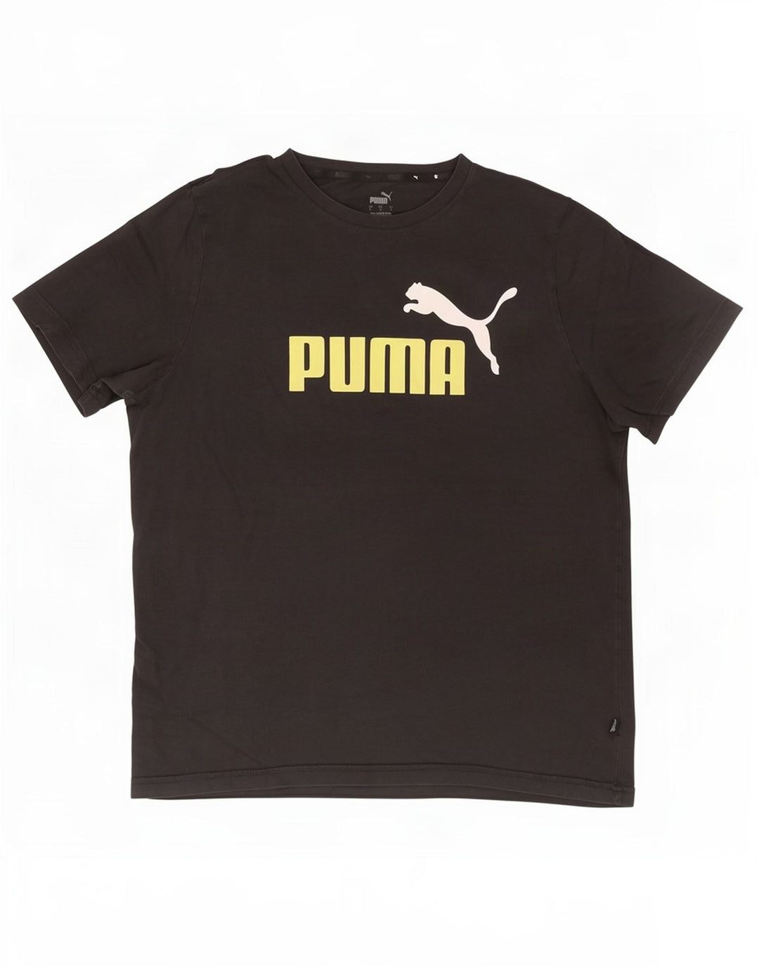 Puma Herren T-Shirt mit Grafik, groß, aus schwarzer Baumwolle