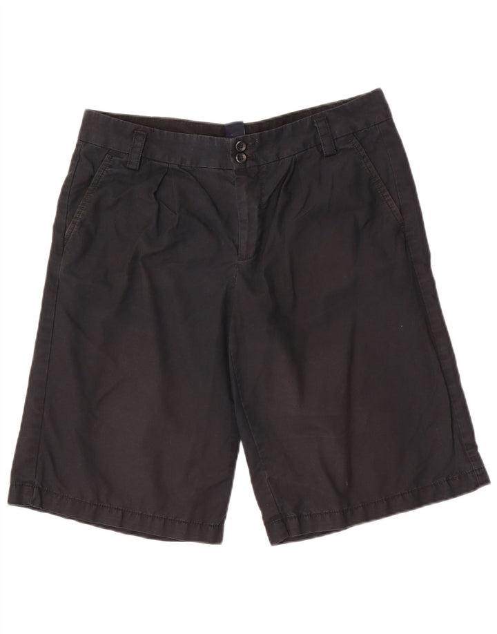 Gap Damen Chinoshorts UK 12 Medium W32 Schwarze Baumwolle