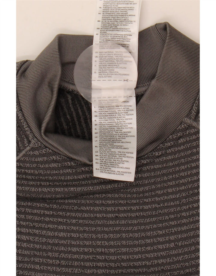 Adidas Herren Top Langarm Mittelgraues Polyester