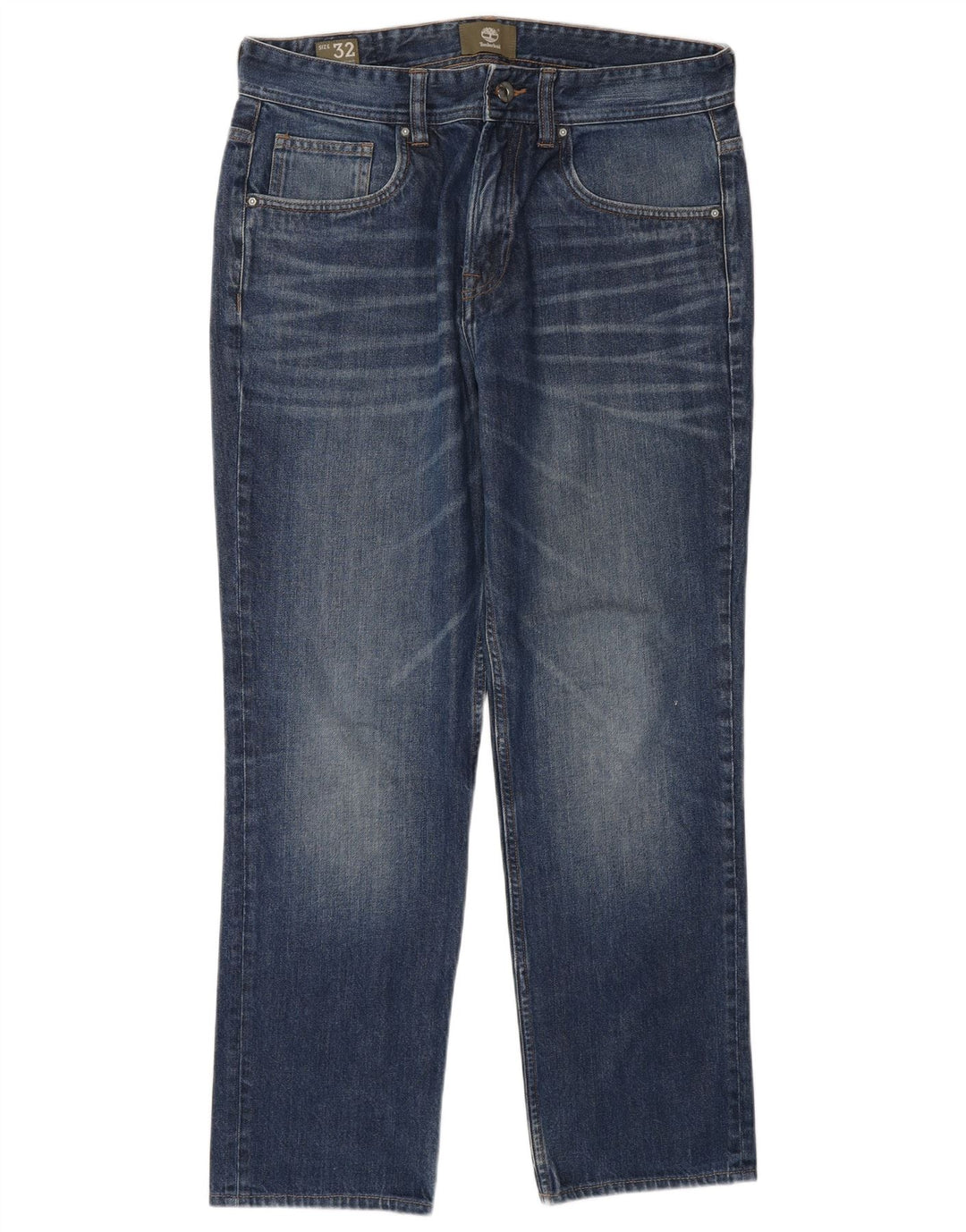 TIMBERLAND Herren Straight Jeans W32 L29 Blaue Baumwolle