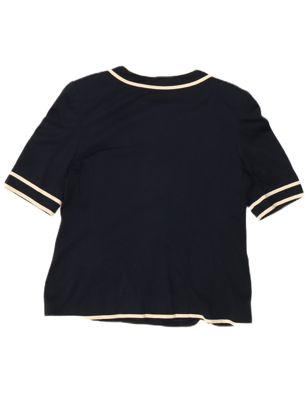 LUISA SPAGNOLI Damen Kurzarm-Blazerjacke IT 44 Mittelmarineblau