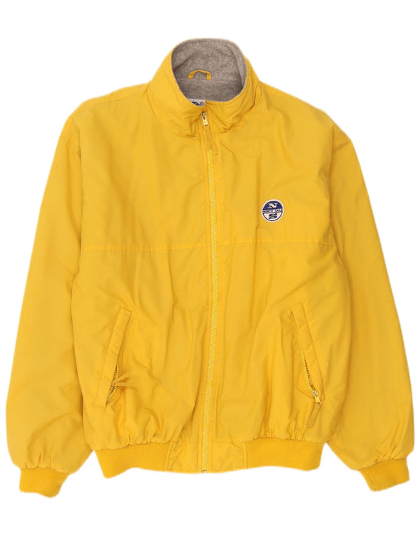 North Sails Mens Bomber Jacket UK 40 Large Yellow