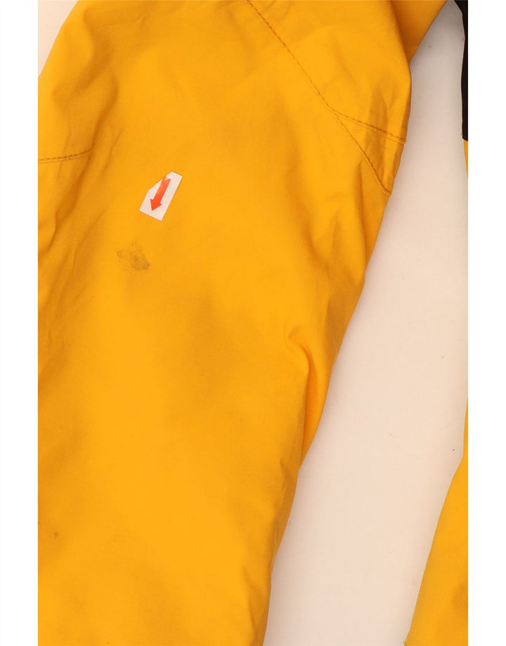 Colmar Damen Skijacke mit Kapuze IT 48 XL Gelbes Colourblock-Nylon