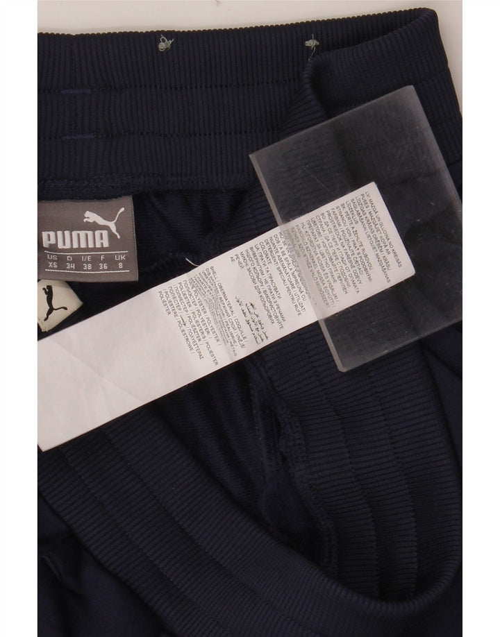 PUMA Womens Tracksuit Trousers Joggers UK 8 Small Navy Blue Polyester