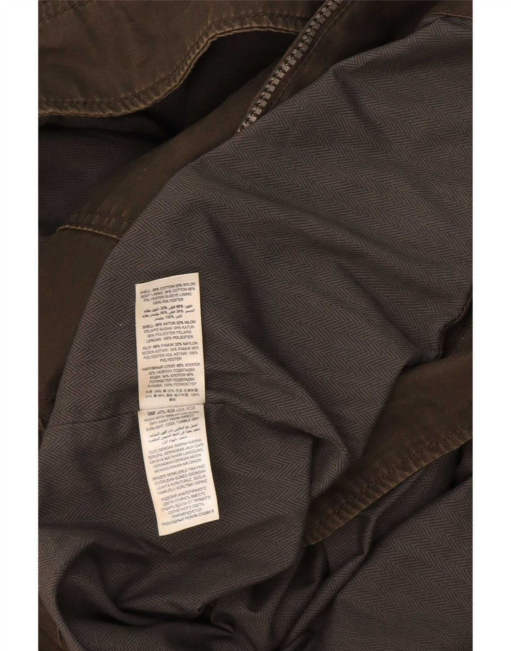 John Rocha Herren-Utility-Jacke UK 38 Medium Khaki Baumwolle