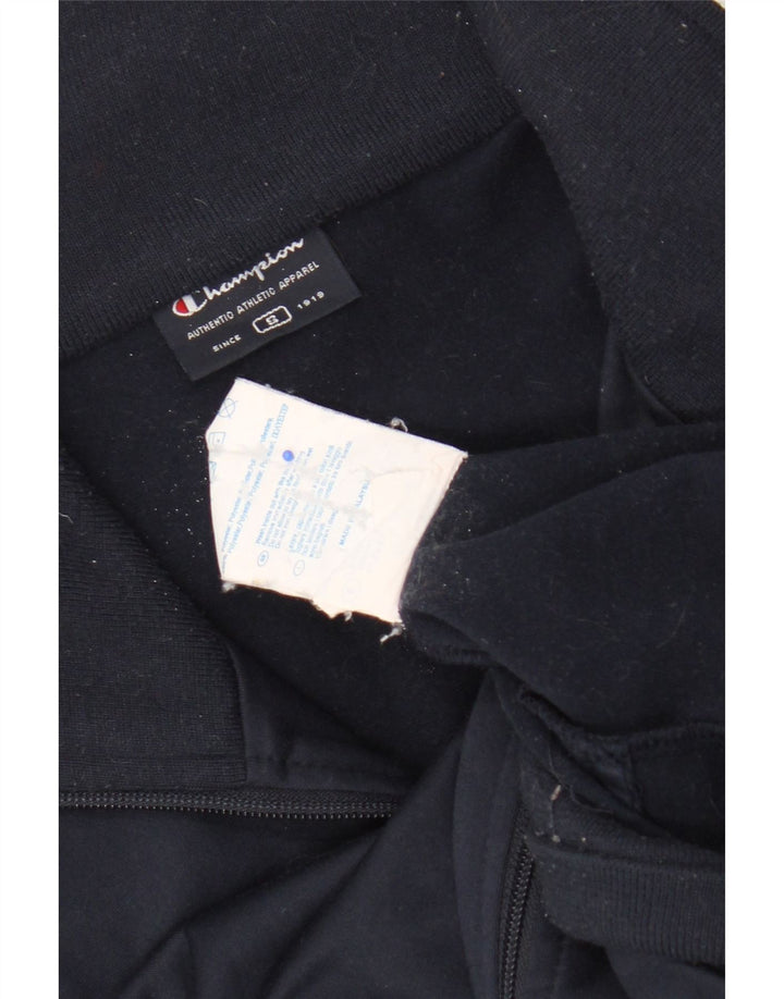 Champion Herren-Trainingsanzug-Oberteil, Jacke, Größe S, Marineblau, Farbblock-Polyester