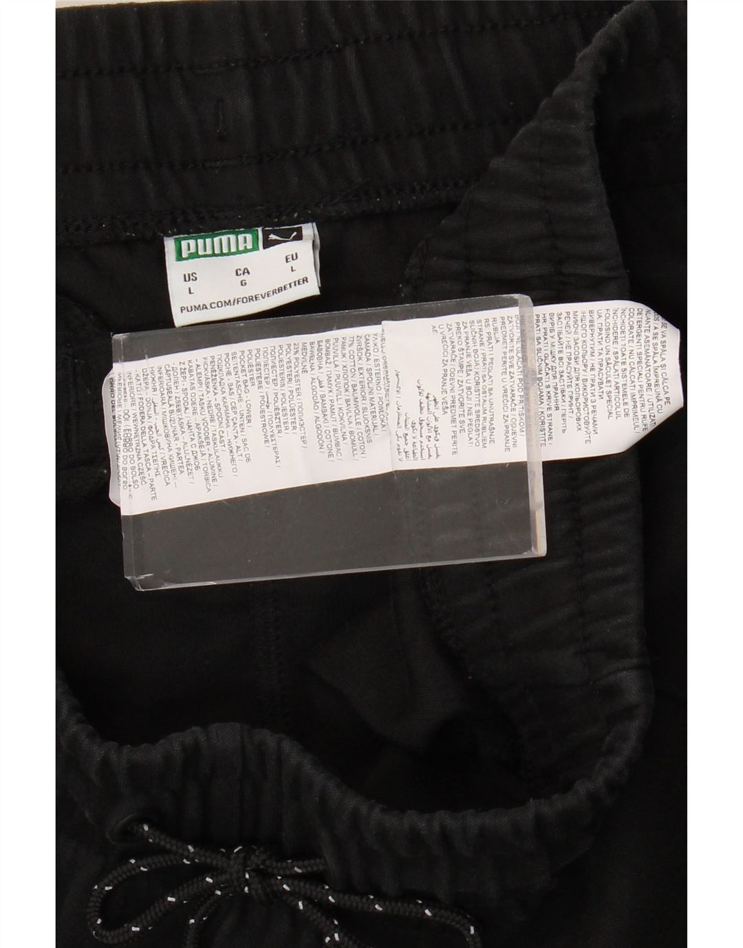 PUMA Herren-Trainingshose, Jogginghose, Größe L, Schwarz, Baumwolle