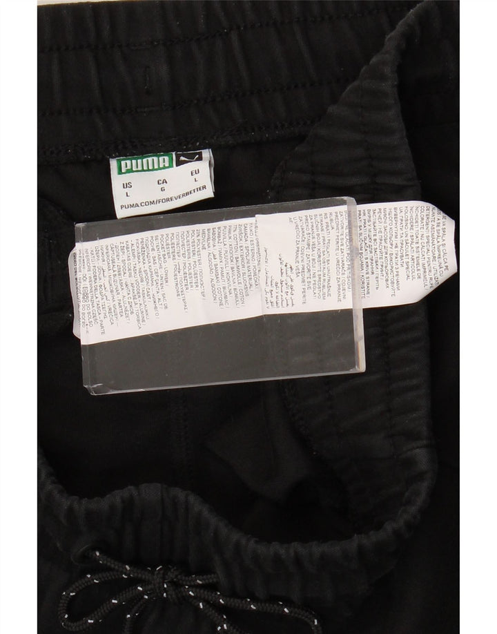 PUMA Herren-Trainingshose, Jogginghose, Größe L, Schwarz, Baumwolle