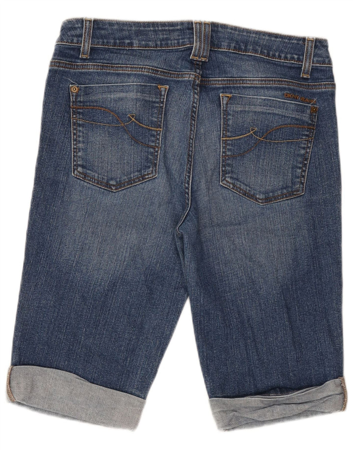 DKNY Damen Jeansshorts US 12 Large W32 Blaue Baumwolle