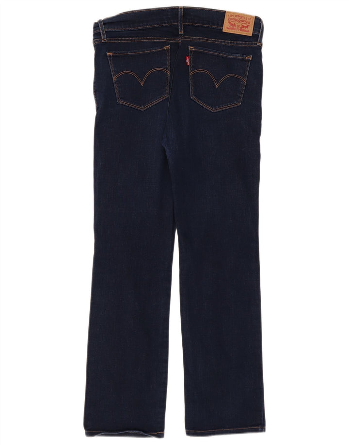 Levi's Damen 714 Straight Jeans W28 L27 Blaue Baumwolle