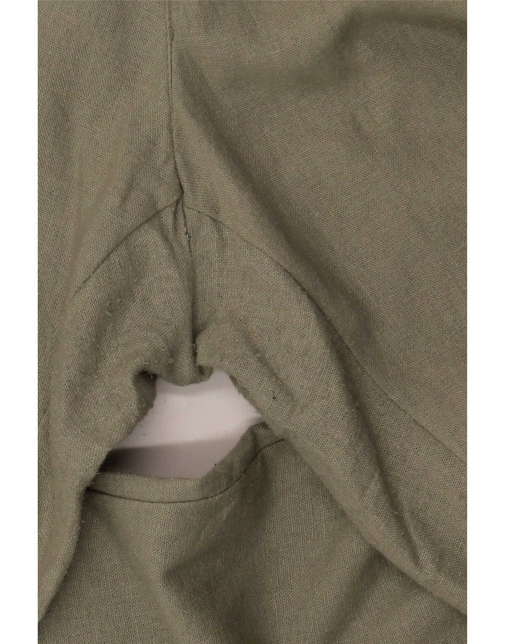 Gerade Chino-Hose für Damen von Zara, EU 40, Mittel W30 L27, Khaki