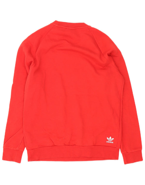 Adidas Herren Grafik-Sweatshirt-Pullover, klein, rote Baumwolle