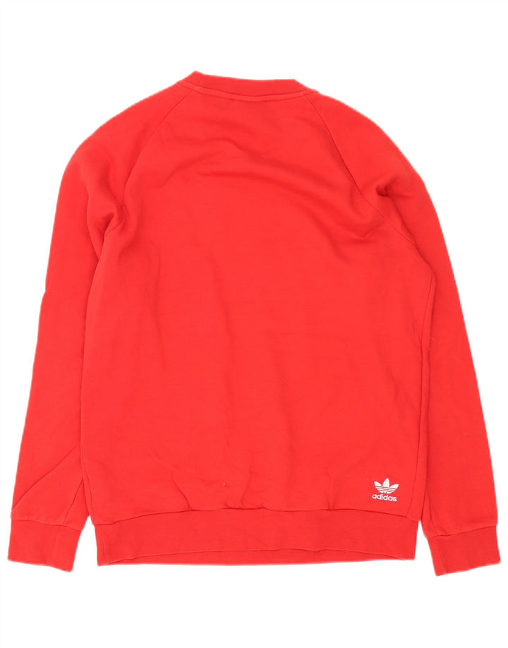 Adidas Herren Grafik-Sweatshirt-Pullover, klein, rote Baumwolle