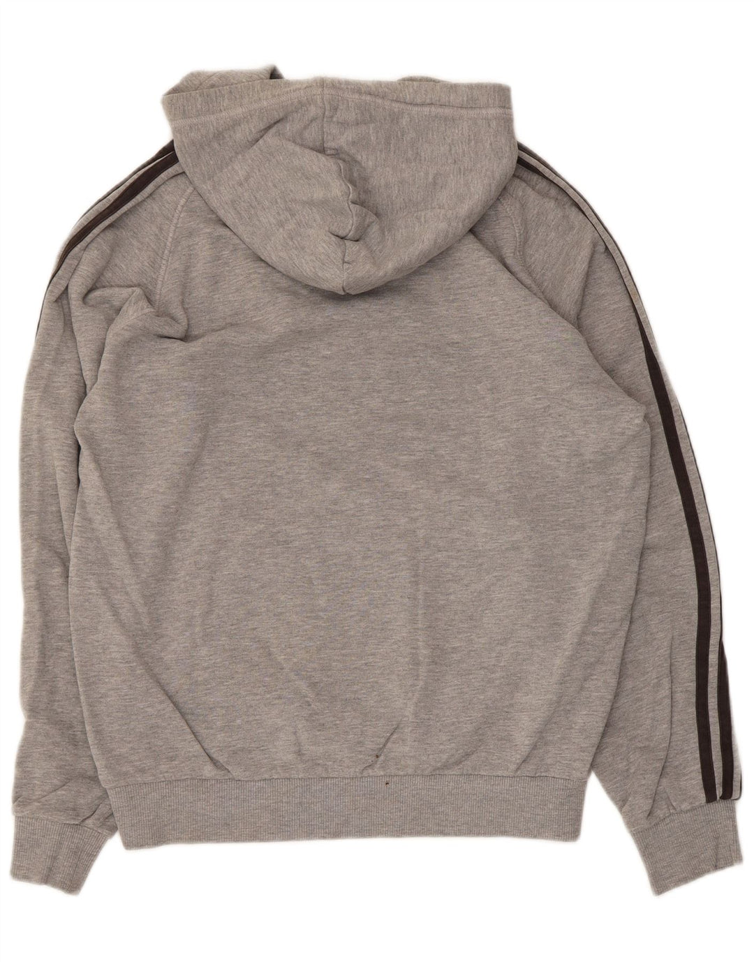 Adidas Herren Kapuzenpullover Mittelgrau gefleckte Baumwolle