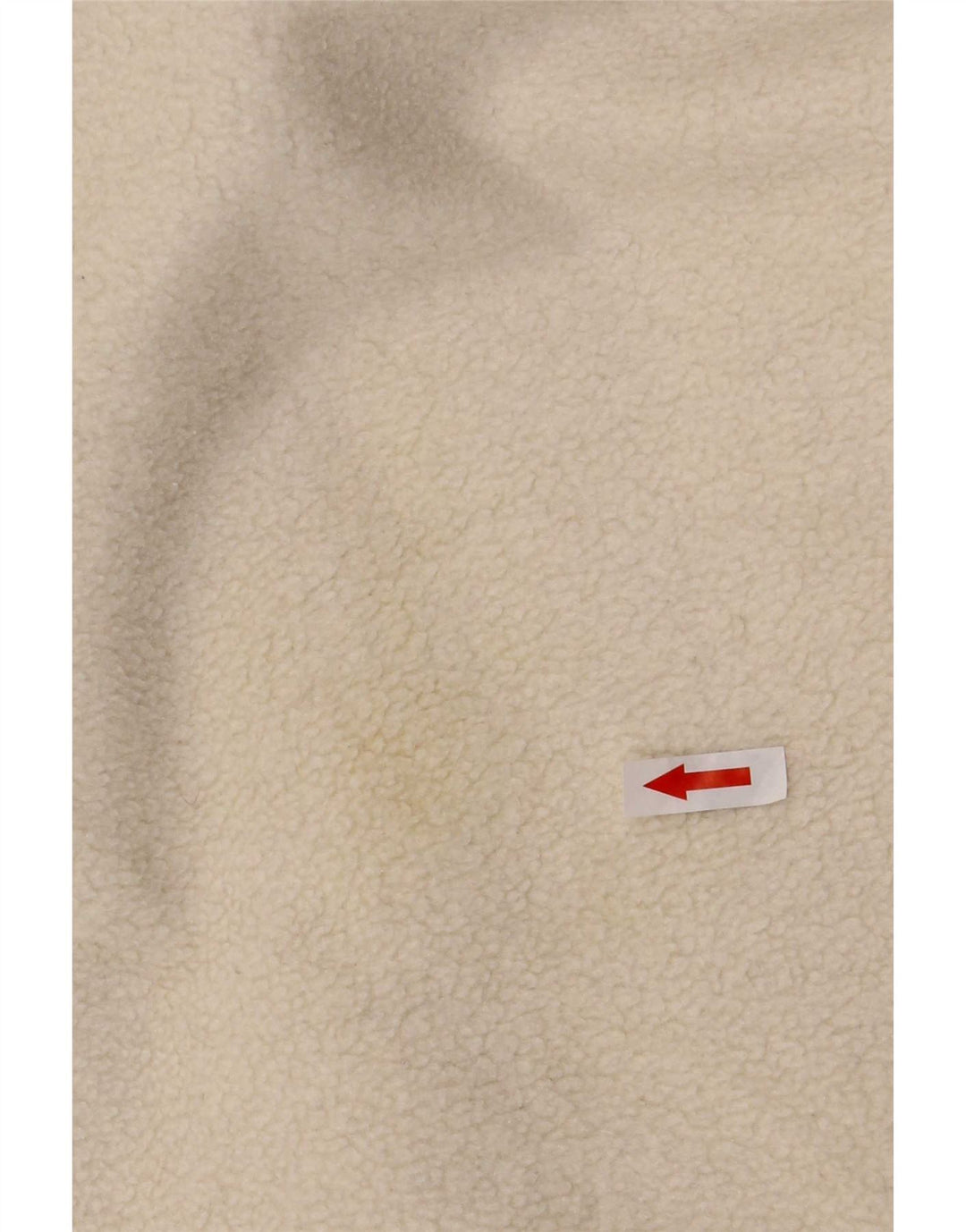 Silvy Herren-Fleecepullover mit Knopfkragen, groß, cremefarbenes Fair-Isle-Polyester