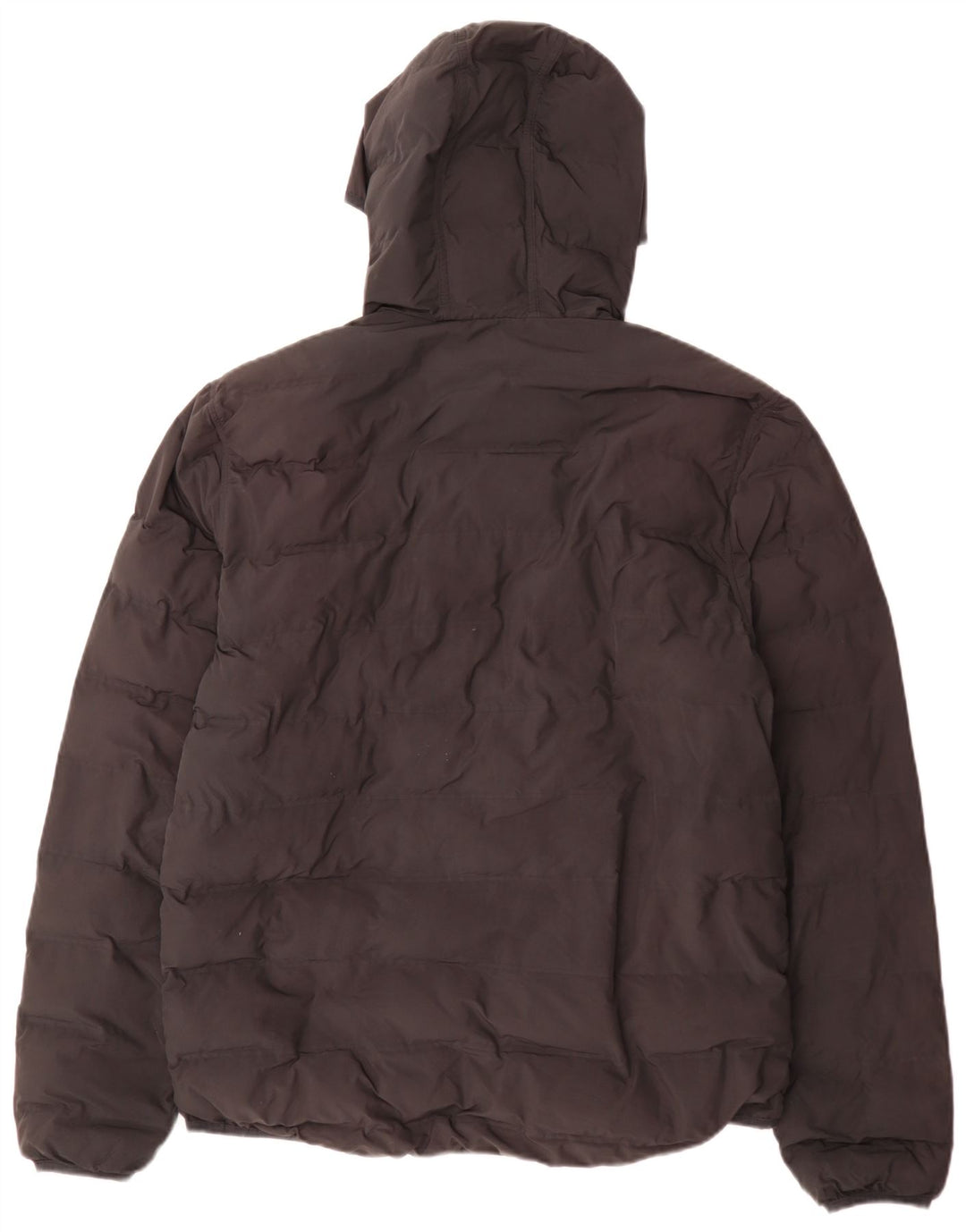 Fred Perry Herren-Jacke mit Kapuze, gepolstert, UK 40, Größe L, Schwarz, Polyester