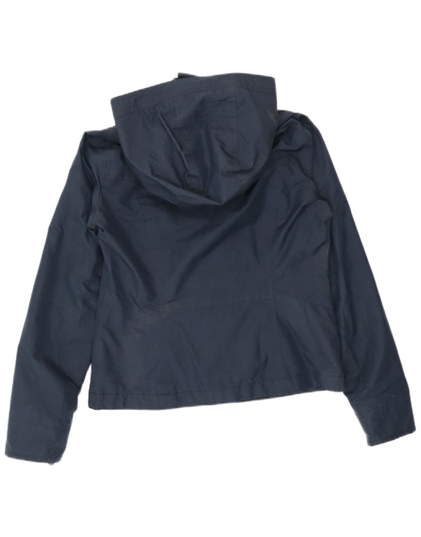 Hollister Damen-Bomberjacke mit Kapuze, UK 10, Größe S, Marineblau, Polyester
