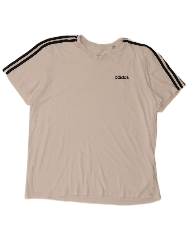 Adidas Herren T-Shirt Top XL Weiß Baumwolle