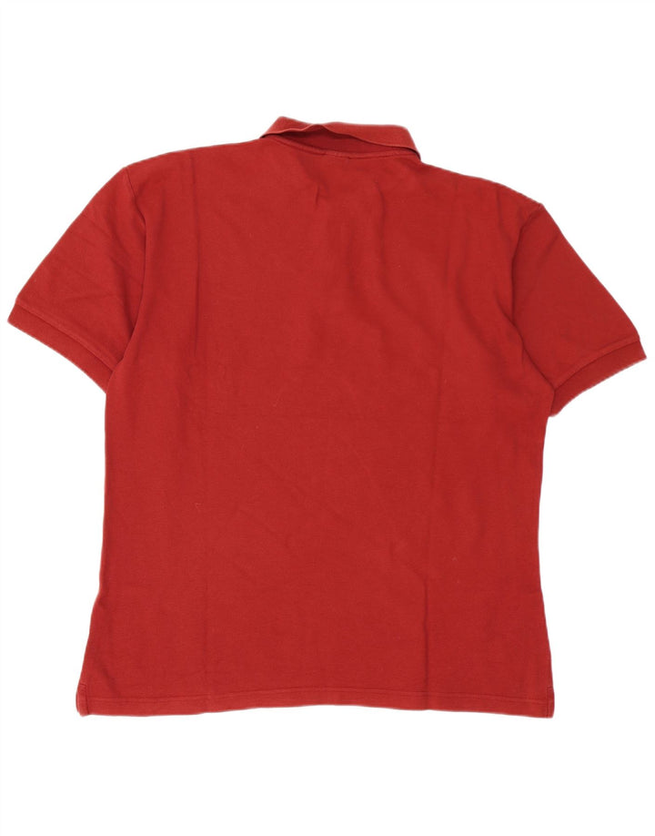 Fila Herren Poloshirt IT 52 Große Burgunderrote Baumwolle