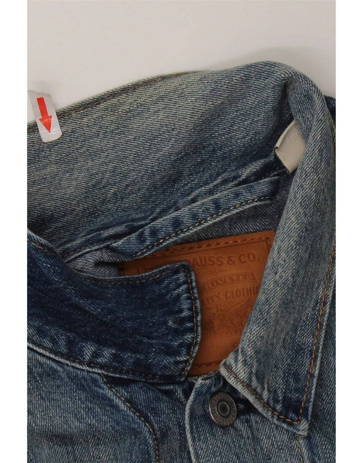Levi's Herren Jeansjacke UK 40 Large Blau Baumwolle