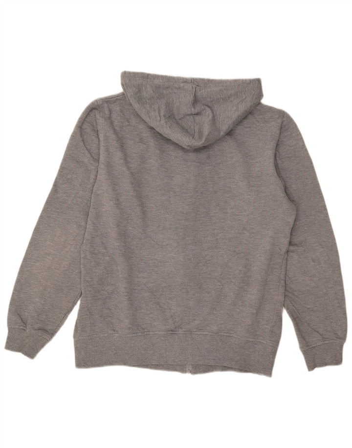 Fila Herren-Kapuzenpullover mit grafischem Reißverschluss, klein, grau geflecktes Polyester