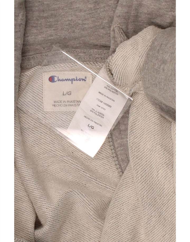 CHAMPION Mens Zip Hoodie Sweater Large Grey Cotton Vintage Champion and Second-Hand Champion from Messina Hembry 