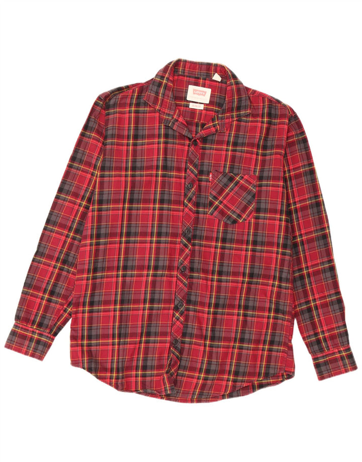 Levi's Herren Slim Fit Flanellhemd XL Rot kariert