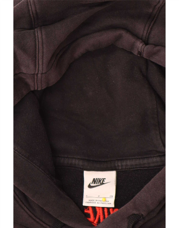 Nike Herren-Hoodie-Pullover aus mittelschwarzer Baumwolle