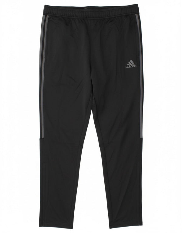 Adidas Herren Aeroready Trainingshose 2XL Schwarz gestreift Polyester