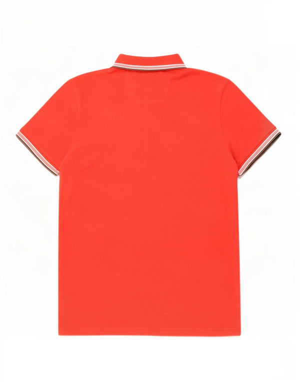 Hugo Boss Herren-Poloshirt mit moderner Passform, 2XL, rot gestreift, Baumwolle
