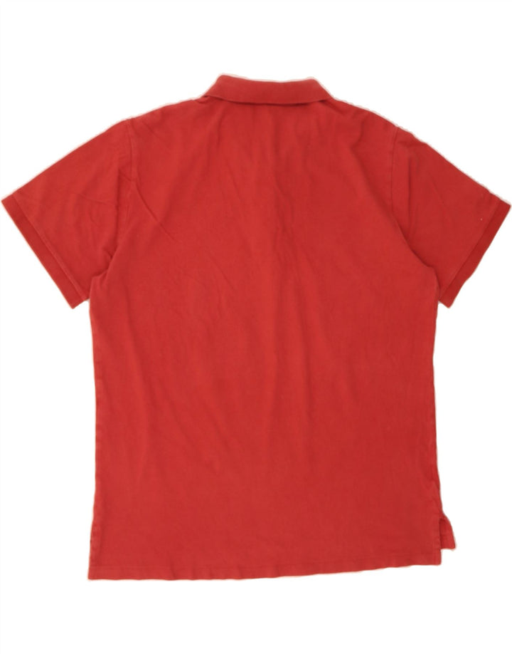 EDDIE BAUER Mens Polo Shirt XL Red Cotton Vintage Eddie Bauer and Second-Hand Eddie Bauer from Messina Hembry 