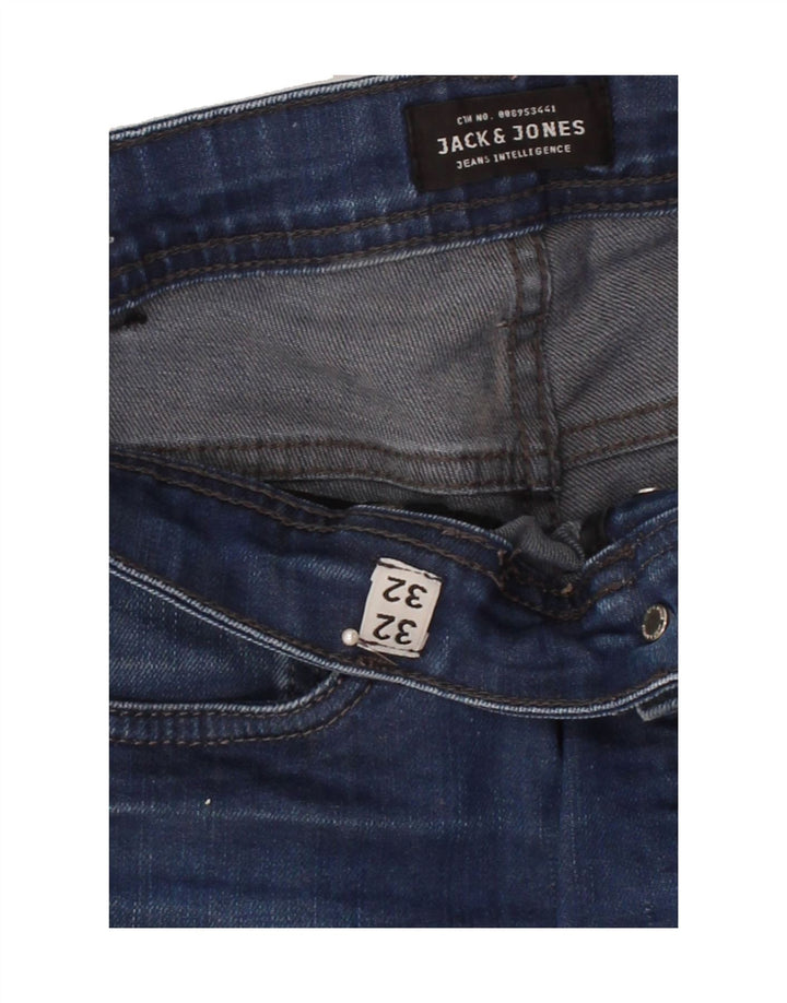 JACK & JONES Womens Clark Regular Fit Slim Jeans W32 L32 Blue Cotton Vintage Jack & Jones and Second-Hand Jack & Jones from Messina Hembry 