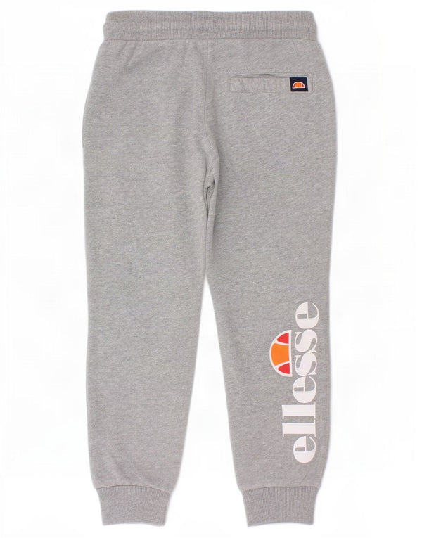 Ellesse Jungen-Trainingshose mit grafischem Muster, 5–6 Jahre, graue Baumwolle