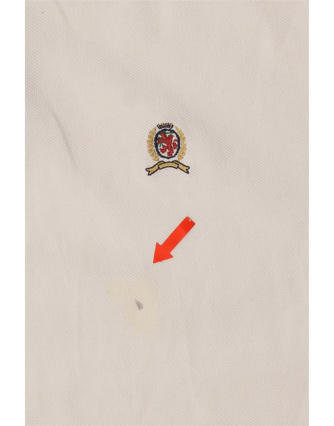TOMMY HILFIGER Mens Polo Shirt XL White Cotton Vintage Tommy Hilfiger and Second-Hand Tommy Hilfiger from Messina Hembry 