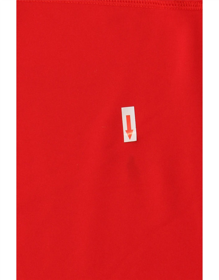 Izod Herren-Pullover-Trainingsanzugoberteil mit Reißverschluss am Hals, Mittelrotes Polyester
