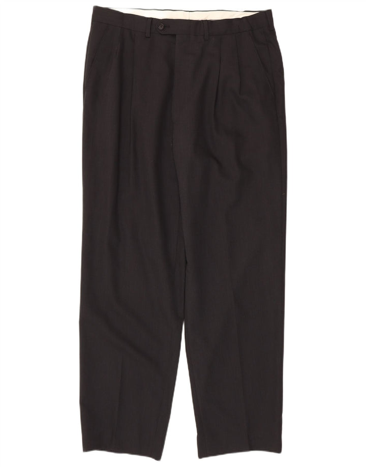 Ferre Herren-Anzughose mit Pegged-Anzug, W34, L31, Schwarz