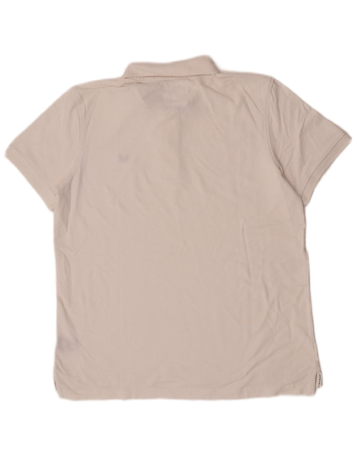 Crew Clothing Herren-Poloshirt, groß, aus weißer Baumwolle