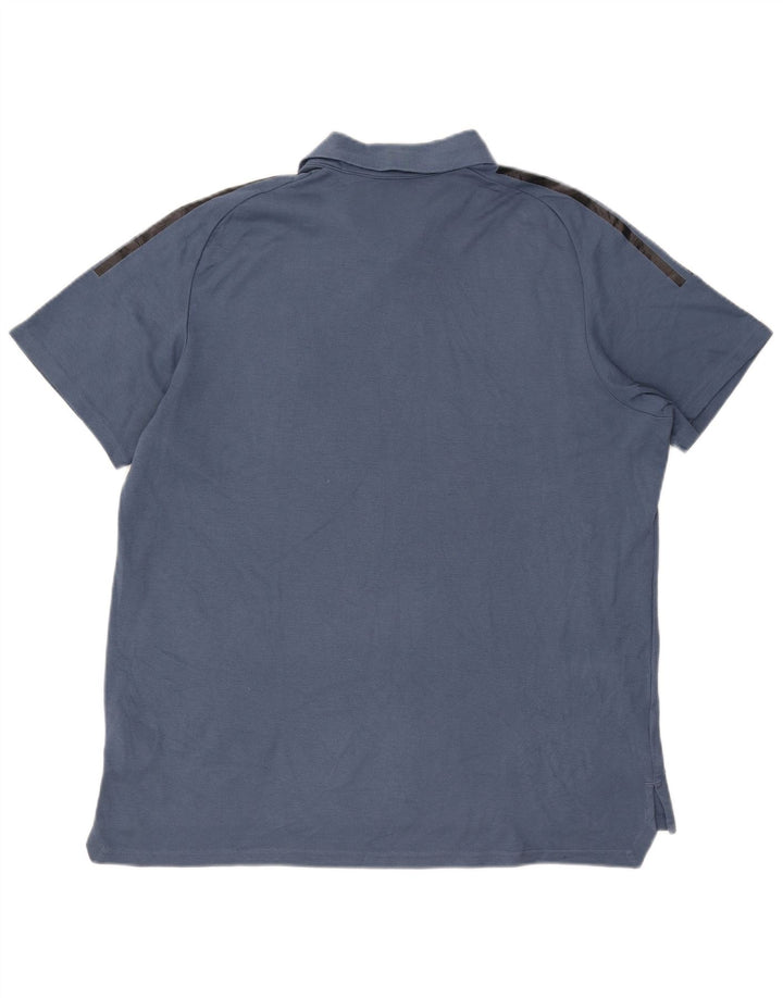 Adidas Herren All Blacks Graphic Poloshirt XL Blau Baumwolle