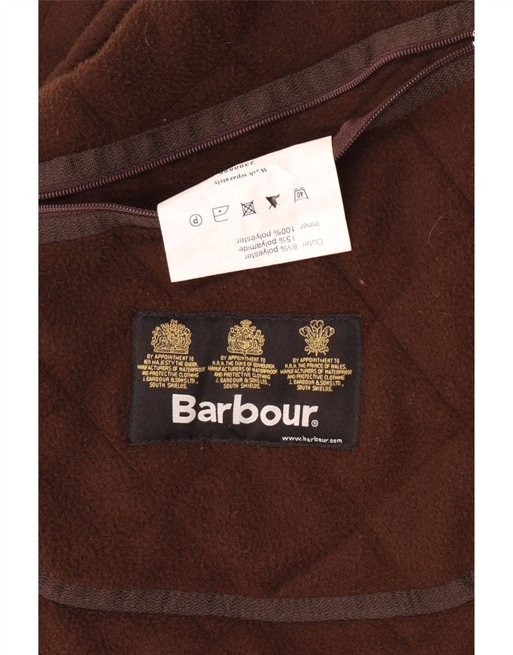 Barbour Herren Steppjacke UK 44 2XL Braunes Polyester
