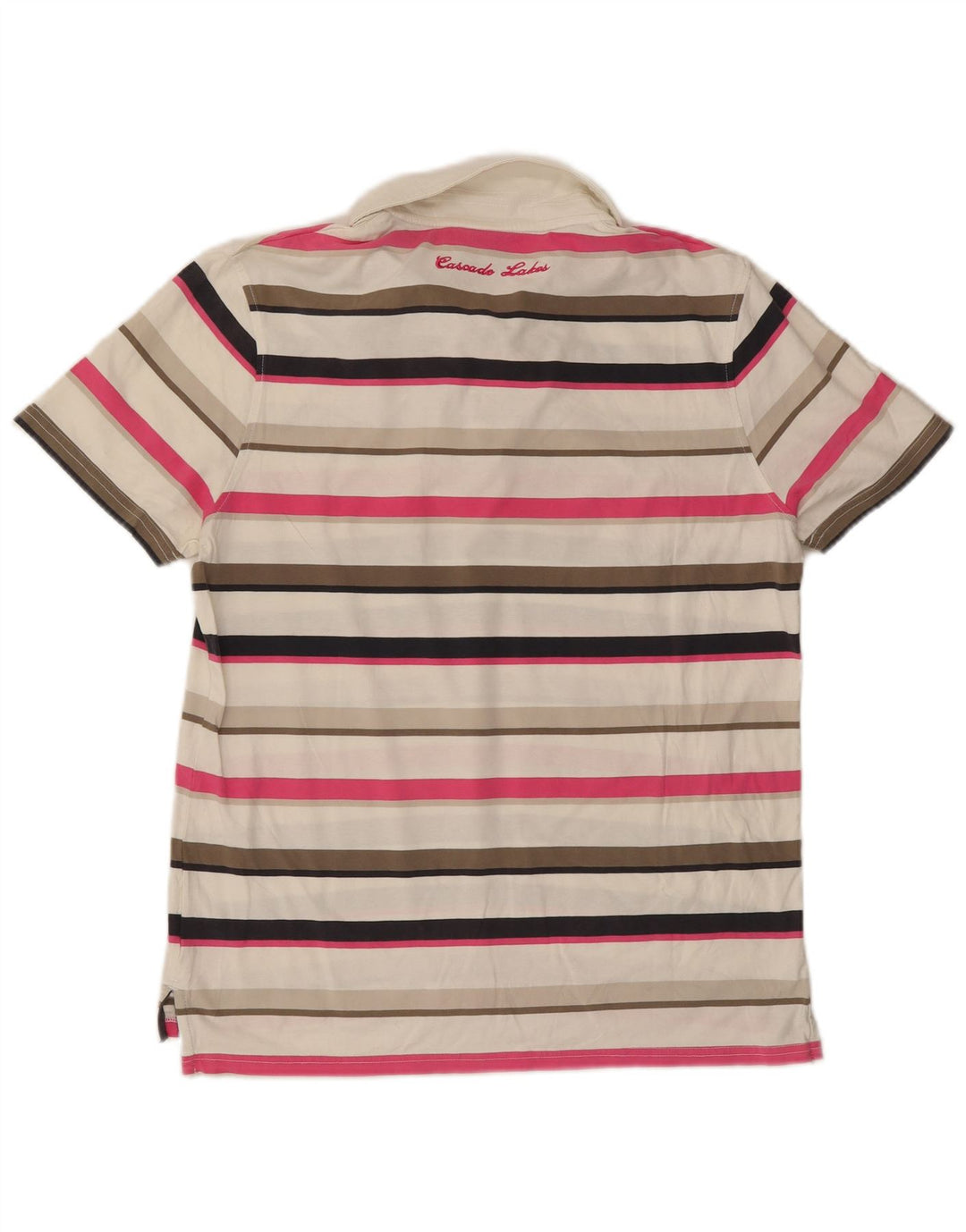 NIKE Herren-Poloshirt UK 42/44, groß, mehrfarbig, gestreift, Baumwolle