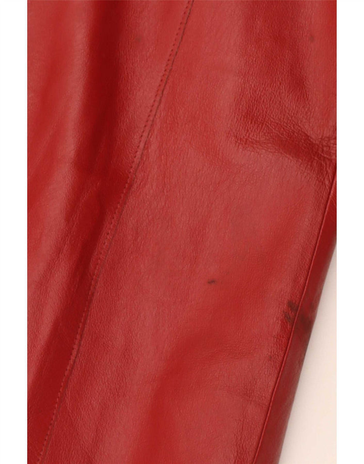 Rachele@Asati Damen Ledermantel IT 46 Large Rot