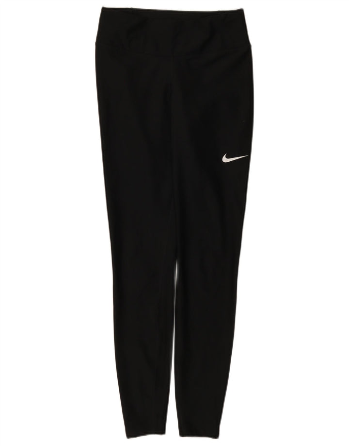 Nike Damen Dri Fit Leggings UK 6 XS Schwarz