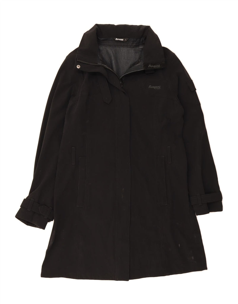 BERGANS Womens Overcoat UK 16 Large Black Polyamide Vintage Bergans and Second-Hand Bergans from Messina Hembry 