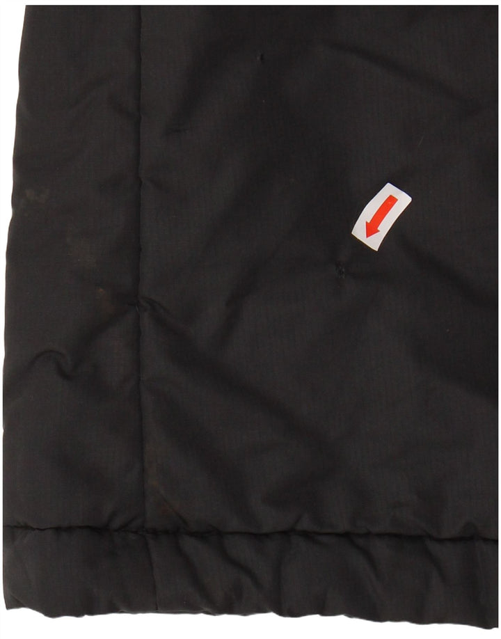 JACK WOLFSKIN Wattierter Damenmantel mit Kapuze, UK 16, Größe L, Schwarz, Polyester
