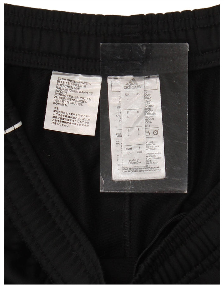 ADIDAS Herren-Trainingshose, Jogginghose, Größe L, Schwarz, Polyester