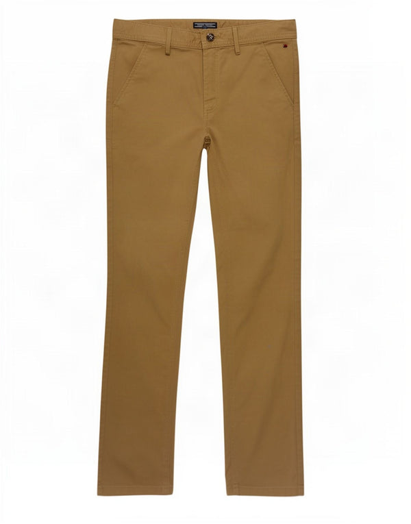 Tommy Hilfiger Slim Chino-Hose für Jungen, 13–14 Jahre, W28 L28, beige Baumwolle