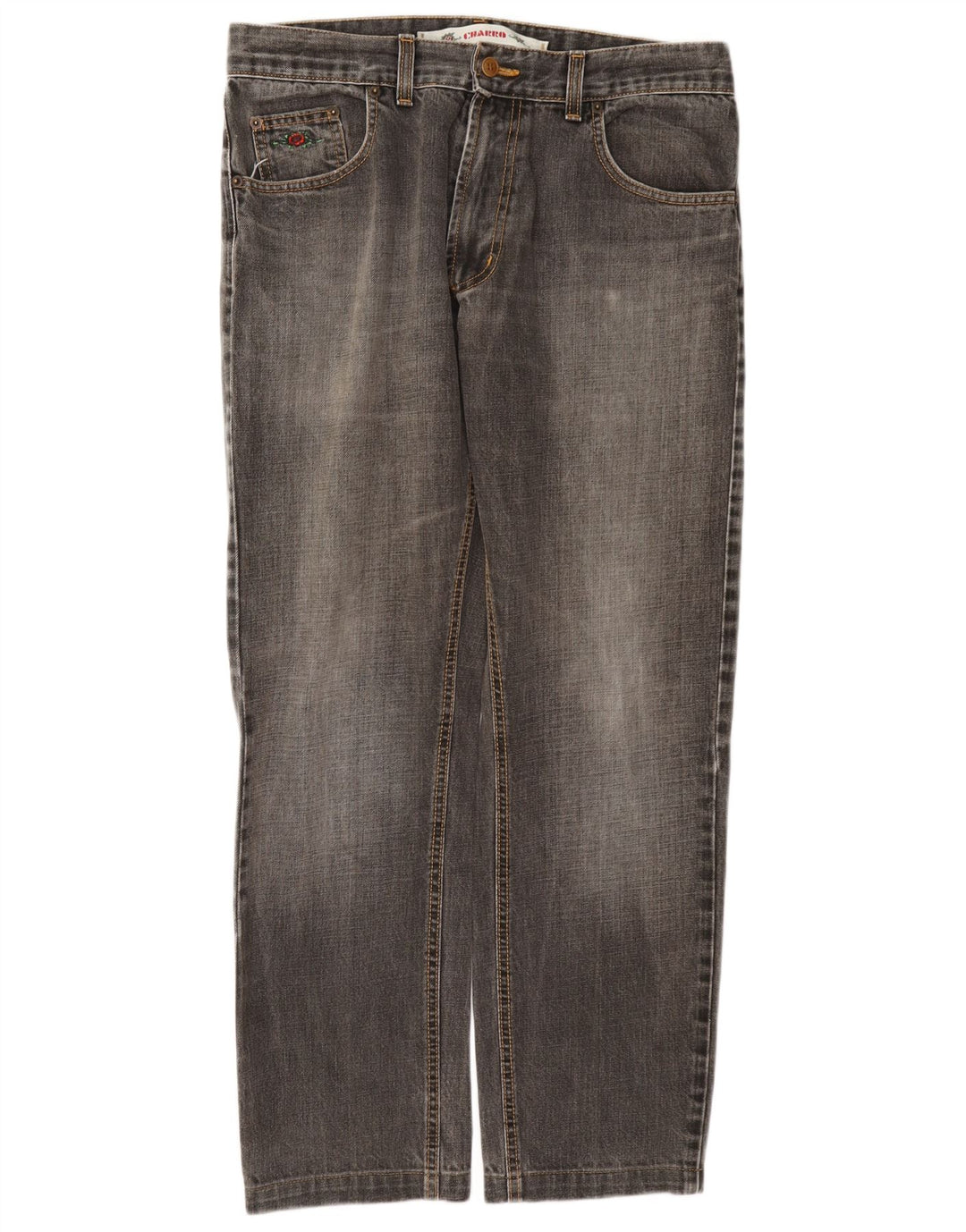 Charro Damen Straight Jeans W34 L28 Grau