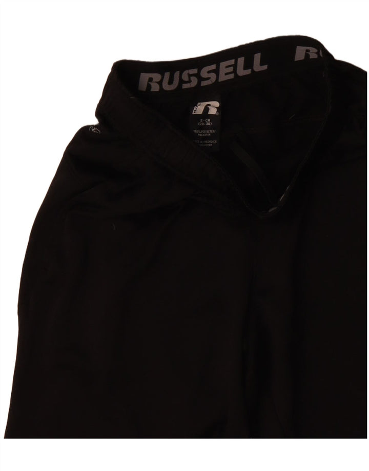 RUSSELL ATHLETIC Herren-Sportshorts, Größe S, Schwarz, Polyester